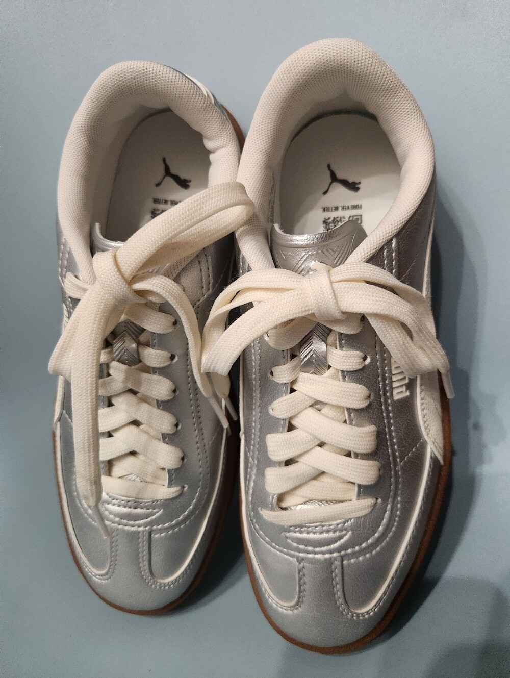 Puma Club Era II Womens Size US Size 7 Silver Sneakers - Picture 7 of 15